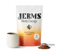 JERMS Biotic Energy Probiotic Drink Powder - Lion's Mane, Magnesium & D3