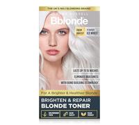 Jerome Russell Bblonde Brighten & Repair Blonde Toner - ICE WHITE | Fixes Brassiness | Creates Bright Blonde Tones | Repairs Damage with Bond-Building Care | Ammonia-Free & Vegan