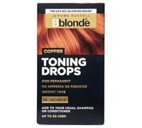 Jerome Russell Bblonde Copper Toning Drops - Non-Permanent Hair Toner, Refresh & Maintain Copper Hair Dye, Add in Shower With Shampoo or Conditioner, 50 Uses
