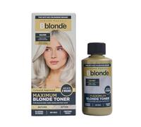 Jerome Russell Bblonde Maximum Colour Silver Toner - Non Permanent Hair Toner for Pre Lightened & Naturally Blonde Hair, Silver Hair Dye with No Ammonia or Peroxide, Lasts up to 8 Washes, 75ml