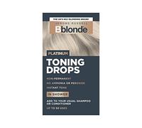 Jerome Russell Bblonde Platinum Toning Drops - Non-Permanent Platinum Hair Toner, Refresh & Maintain Blonde Hair Dye, Add Drops in Shower with Shampoo or Conditioner, 50 Uses