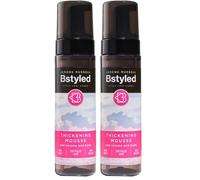 Jerome Russell BStyled Thickening Mousse - Hair Mousse for Volume & Lift, Hair Thickening Products for Women & Men with Heat Protection & Bond Building Technology, Vegan Hair Care, 200ml (Pack of 2)