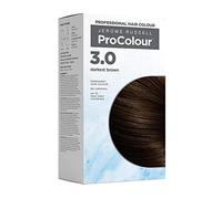 Jerome Russell ProColour Darkest Brown 3.0 Permanent Hair Colour - Ammonia Free Hair Dye for Full Grey Coverage, Shine & Colour Retention with Brazil Nut Oil