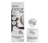 Jerome Russell Root Color Pod DARK BROWN | Root Touch Up Powder | Instant Grey Coverage for Roots & Hairline | Thinning Hair Filler | Smudge Proof | Vegan | With Precision & Full Cover Applicators
