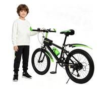 Jerool 20 Inch Kids Bike | 7-Speed | Front/Rear Brakes | 165lbs Capacity | Seat 24.8-30in | For Height 4.26-4.9ft | Suspension Seat | Mudguards | Compass Bell | Kettle Holder