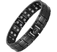 Jeroot Magnetic Bracelet Made of Titanium, Magnetic Bracelet for Men, Adjustable Wristband with Removal Tool Jewelry Gift Box (3500 Gauss)