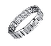 Jeroot Magnetic Bracelet Made of Titanium, Magnetic Bracelet for Men, Adjustable Wristband with Removal Tool Jewelry Gift Box (3500 Gauss)