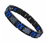 JEROOT Magnetic Bracelet,Pure Titanium Power Men's Magnetic Bracelets for Clasp Bracelet Magnet Men's Magnetic Bracelet Energetix(3500 Gauss)