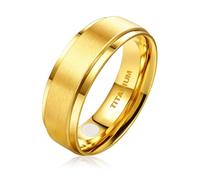 JEROOT Titanium Magnetic Rings for Men Women, Step Edge Sl esign Magnetic Rings 2 Strong Magnets with Jewelry Gift Box (3500 Gauss)