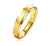 JEROOT Titanium Magnetic Rings for Men Women, Step Edge Sl esign Magnetic Rings 2 Strong Magnets with Jewelry Gift Box Gold 5mm R-1/2(US9)