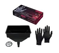 Jerry Can Accessory Bundle Premium Nitrile Gloves & Heavy Duty Funnel for Transfers Pegdev Black One Size