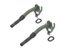 Jerry Can Spout Rubber Nozzle, Jerry Can Spout Green To Suit 10L, 20L Jerry Cans, Fuel Can Pouring Spout, 21cm Large Heavy Duty Metal Spout