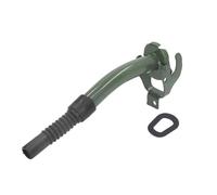 Jerry Can Spout Rubber Nozzle, Jerry Can Spout Green To Suit 10L, 20L Jerry Cans, Fuel Can Pouring Spout, 21cm Large Heavy Duty Metal Spout