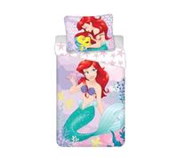 Jerry Fabrics Ariel The Little Mermaid Princess Bedding Set, 100% Cotton, Duvet Cover 140 x 200 cm + Pillowcase 70 x 90 cm