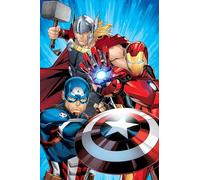 Jerry Fabrics Avengers Heroes Fleece Blanket Cuddly Blanket 100 x 150 cm - Super Soft & Comfy Naptime Blanket for Children, Boys, Girls, Toddlers