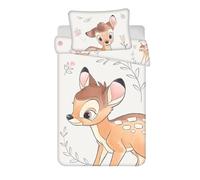 Jerry Fabrics Bambi Baby Cot Bedding Set, Duvet Cover 2 Pieces 100 x 135 cm + Pillowcase 40 x 60 cm, 100% Cotton