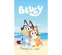 Jerry Fabrics Bluey Fleece Throw Blanket - Soft & Cozy Blanket for Kids | 100% Polyester | 100x150 cm | Lightweight Plush Throw with Fun Bluey Design | Ideal for Couch, Bed or Travel