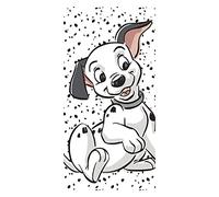Jerry Fabrics Disney 101 Dalmatian Lucky Beach Towel Bath Towel 70 cm x 140 cm - Black / White