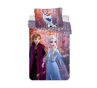 Jerry Fabrics Disney Frozen 2 Bedding Set Duvet Cover 140 x 200 cm and Pillowcase 70 x 90 cm 100% Cotton