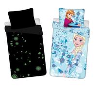 Jerry Fabrics Disney Frozen Light Blue with Shiny Effect Children's Bedding Set, Duvet Cover 140 x 200 cm and Pillowcase 70 x 90 cm
