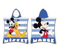 Jerry Fabrics Disney Mickey & Pluto Stripe Bath Cape 100% Cotton 19PN208
