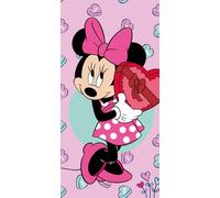 Jerry Fabrics Disney Minnie Mouse Bath Towel Beach Towel Pink 70 x 140 cm