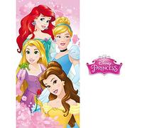 Jerry Fabrics Disney Princess Character Kids Swimming Beach and Bath Towels, Cotton, Pink, 140 x 70 x 0.5 cm