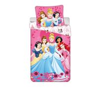 Jerry Fabrics Disney Princess Children's Bedding Comforter Set for Girls including Duvet Cover and Pillow Case, Multi-Colour
