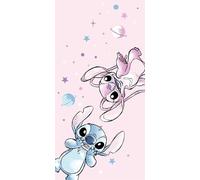 Jerry Fabrics Disney Stitch Beach Towel for Kids - 70x140 cm Lightweight Microfiber Polyester | Quick-Dry Towel for Beach, Pool or Bath | Vibrant Lilo & Stitch Design | Towel for Boys & Girls