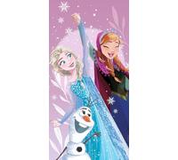Jerry Fabrics Frozen Bath Towel - 70x140 cm | Elsa & Anna Design | Soft & Absorbent Beach Towel for Kids | Perfect for Swimming, Pool, Beach & Bath | Disney Frozen Towel for Girls