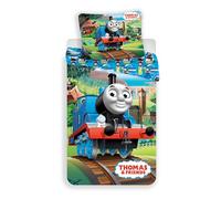 Jerry Fabrics JF0248 Thomas and Friends Children's Bedding Comforter Set including Duvet Cover and Pillow Case, Multi-Colour