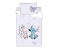 Jerry Fabrics Lilo and Stitch Baby Purple Reversible Bed Linen Pillow Duvet Set 100 x 135 cm Toddler