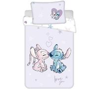 Jerry Fabrics Lilo and Stitch Baby Purple Reversible Bed Linen Pillow Duvet Set 100 x 135 cm Toddler