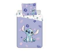 Jerry Fabrics Lilo and Stitch Reversible Bedlinen - Duvet Cover 160 x 200cm and Pillowcase 70 x 80cm - 100% Cotton