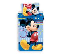 Jerry Fabrics Mickey and Friends Character Children's Bedding with 70 x 90 cm Pillow Case, Cotton, Multi-Colour, 200 x 140 x 0.5 cm