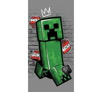 Jerry Fabrics Minecraft Metro Art Creeper Bath Towel Beach Towel 70 x 140 cm