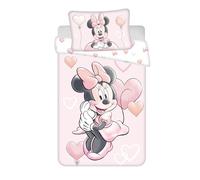 Jerry Fabrics Minnie Balloon Bedding Set for Cot or Junior Bed 100% Cotton Duvet Cover 100 x 135 cm + Pillowcase