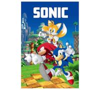 Jerry Fabrics Sonic Knuckels Miles Prower 100 x 150 cm 100% Polyester Fleece Blanket Bedspread Cuddly Blanket