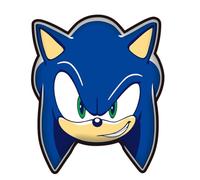 Jerry Fabrics Sonic the Hedgehog Shaped Cushion - 35cm x 30cm - Soft Plush Pillow for Kids & Fans - Gaming Room Decor - Officially Licensed Sonic Merchandise - Gift for Boys & Girls