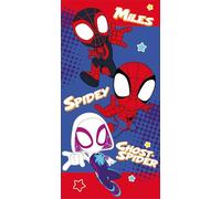 Jerry Fabrics Spidey and His Amazing Friends Beach & Bath Towel - 70x140 cm | Lightweight 100% Cotton Towel for Kids | Quick-Dry & Colorful | Perfect for Beach, Pool or Bathtime