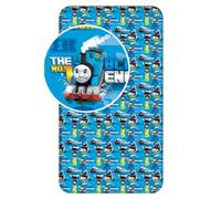 Jerry Fabrics Kids Fitted Sheets from 100% Quality Cotton 90 x 200cm Thomas & Friends, Multi-Colour, 200 x 90 x 25 cm
