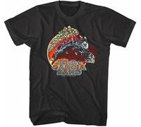 Jerry Garcia Bandocomotive Trainen's T-Shirt Rock Band. BlackBlack