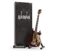 Jerry Garcia (Grateful Dead): Tiger Miniature Guitar Replica - Music Gifts - Handmade Ornamental 1/4 Scale - Includes a Display Box, Name Tag and a Miniature Guitar Stand