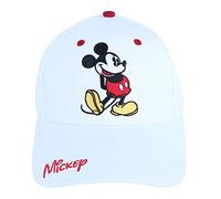 Jerry Leigh Disney Adult's Classic Mickey Mouse Baseball Cap Hat, White, One Size