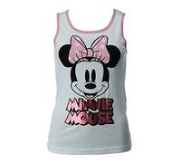 Jerry Leigh Disney Juniors Pink Trim Minnie Mouse Tank Top, Medium, Pink