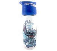 Jerry Leigh Disney - Lilo and Stitch Flip Top Water Bottle - Loop Attachment Handle - 24 Ounce