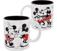 Jerry Leigh Mickey and Minnie Mouse Kissy Sketch 11oz. Mug