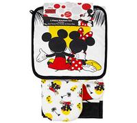 Jerry Leigh Mickey and Minnie Mouse Kitchen Towel Potholder Oven Mitt 3-Piece Set