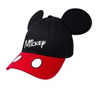 Jerry Leigh Mickey Mouse Ears Classic Black and Red Snapback Hat
