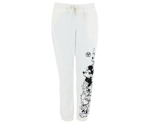 Jerry Leigh Women's Mickey Mouse & Friends Jogger Pants, Small, White